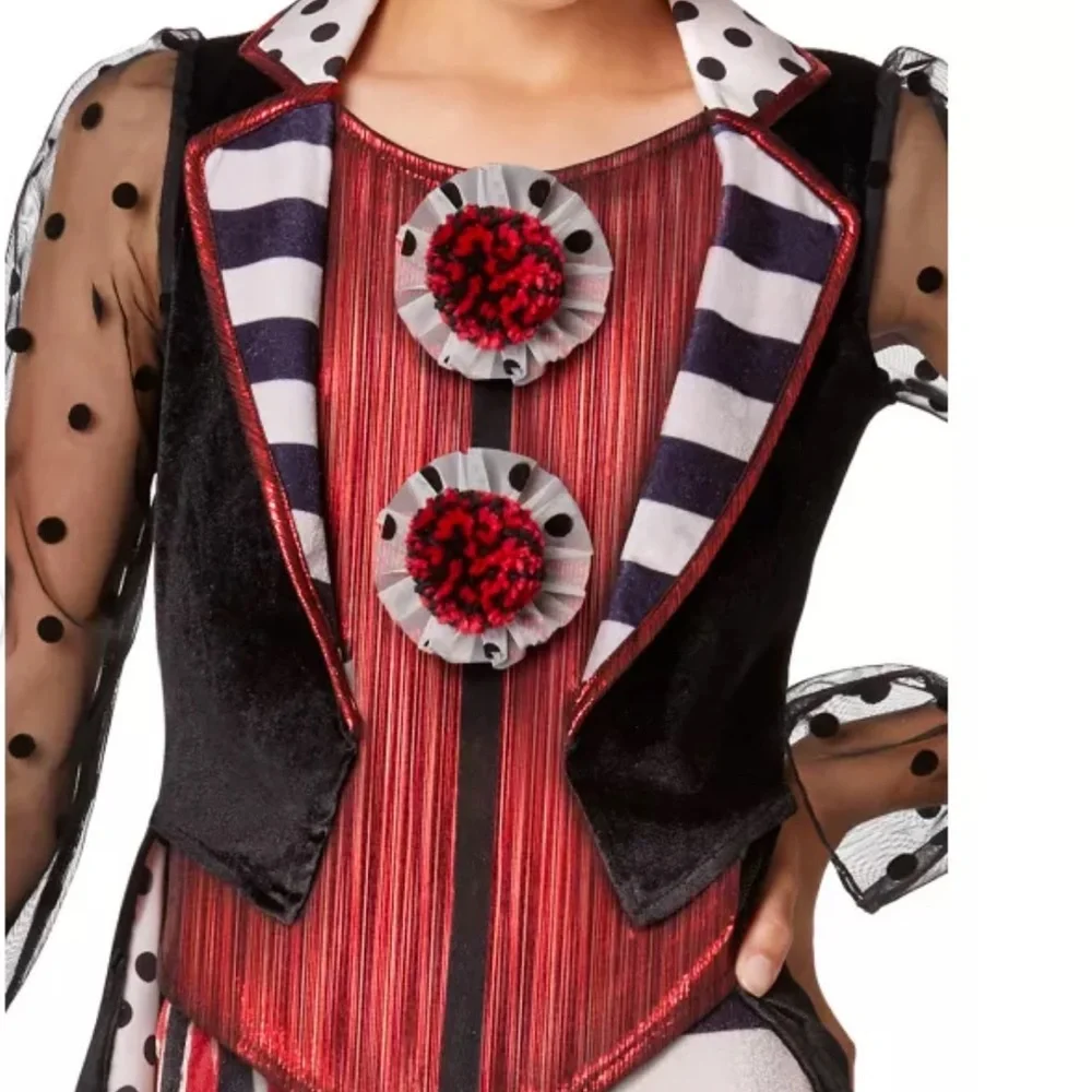 Spirit Black and White‎ Circus Costume for Kids - Picture 2 of 12